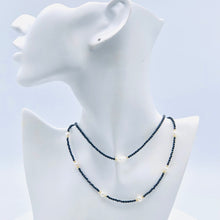 Load image into Gallery viewer, Black Onyx with Pearl Necklace

