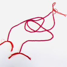 Load image into Gallery viewer, Ruby Faceted Rondelle Strand
