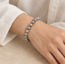 Загрузить изображение в средство просмотра галереи, Gray Pearl Stretchy Bracelet
