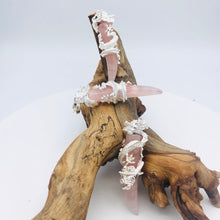 Load image into Gallery viewer, Rose Quartz Ivory with Dragon Pendant
