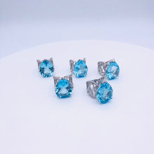 Load image into Gallery viewer, Swiss Blue Topaz Ring with Sterling Silver
