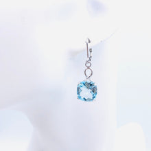 Load image into Gallery viewer, Aquamarine Earring with Sterling Silver
