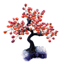 Cargar imagen en el visor de la galería, Gemstone Tree of Life with Amethyst Base

