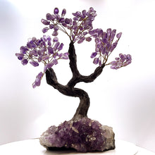 Загрузить изображение в средство просмотра галереи, Amethyst with Amethyst Cluster Base Tree of Life
