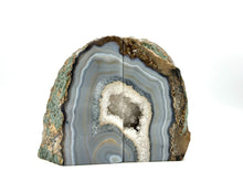 将图片加载到图库查看器，Agate geode bookends
