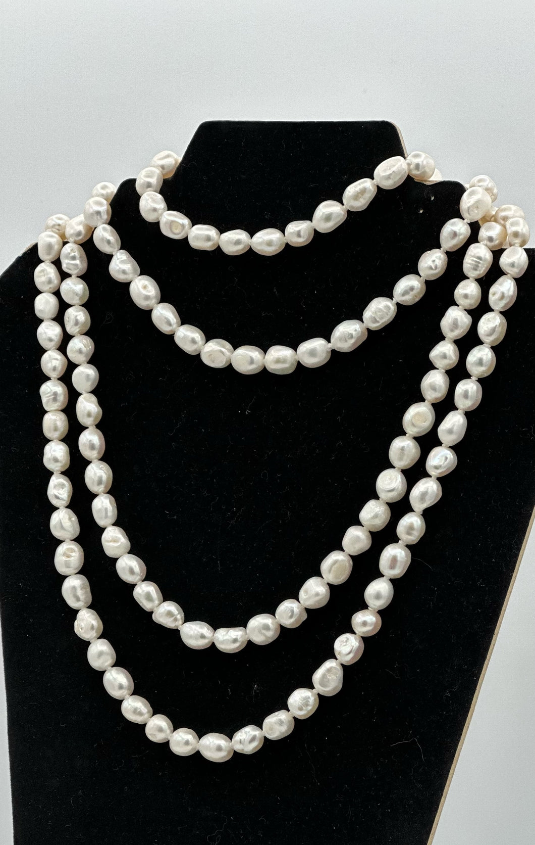 Oval Baroque Pearl Necklace