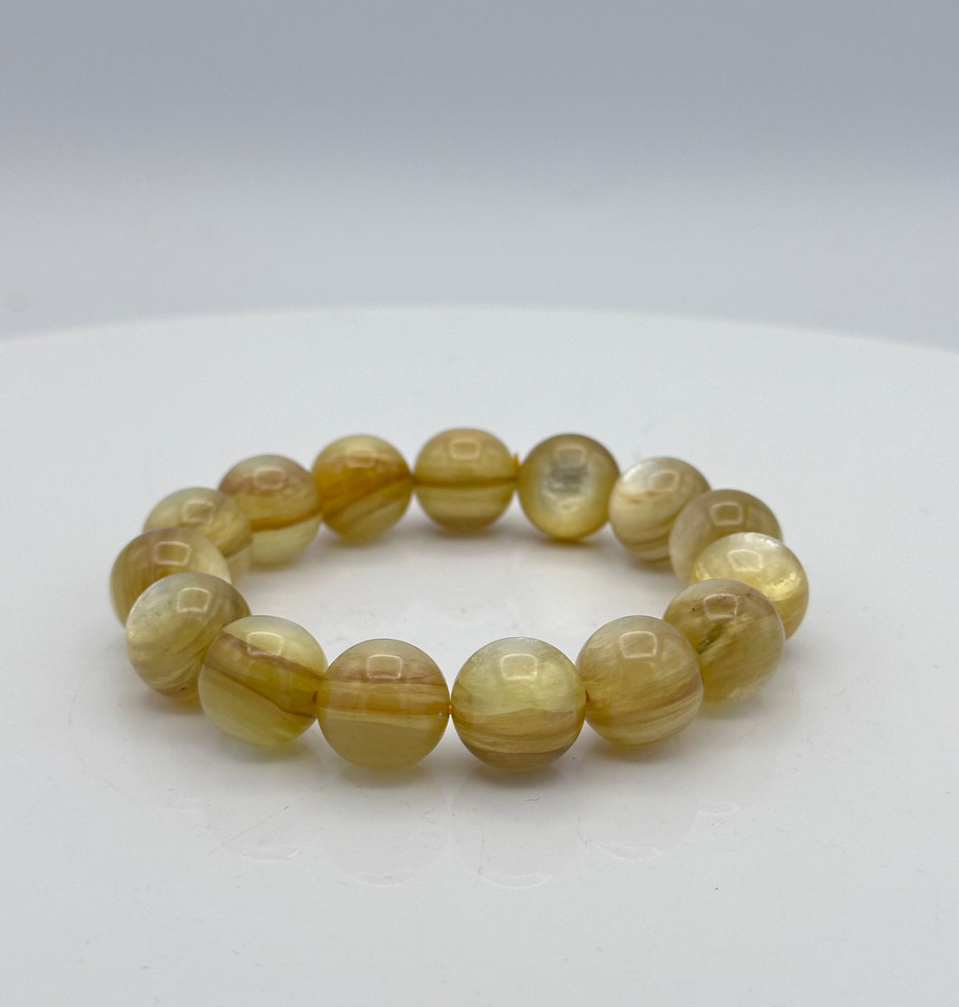 Golden Lepidolite 5A Bracelet