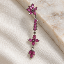 Load image into Gallery viewer, Ruby Star Shape Dangling Earring
