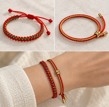 Load image into Gallery viewer, Lucky Red Cord Adjustable Bracelet
