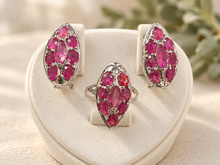 Cargar imagen en el visor de la galería, Ruby Earring and Ring Set
