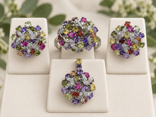 Load image into Gallery viewer, Mixed Gemstone Circle Set
