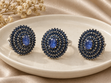 将图片加载到图库查看器，Sapphire Oval Layer Set
