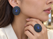 将图片加载到图库查看器，Sapphire Oval Layer Set
