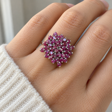 Загрузить изображение в средство просмотра галереи, Ruby Rhombus Ring in Sterling Silver
