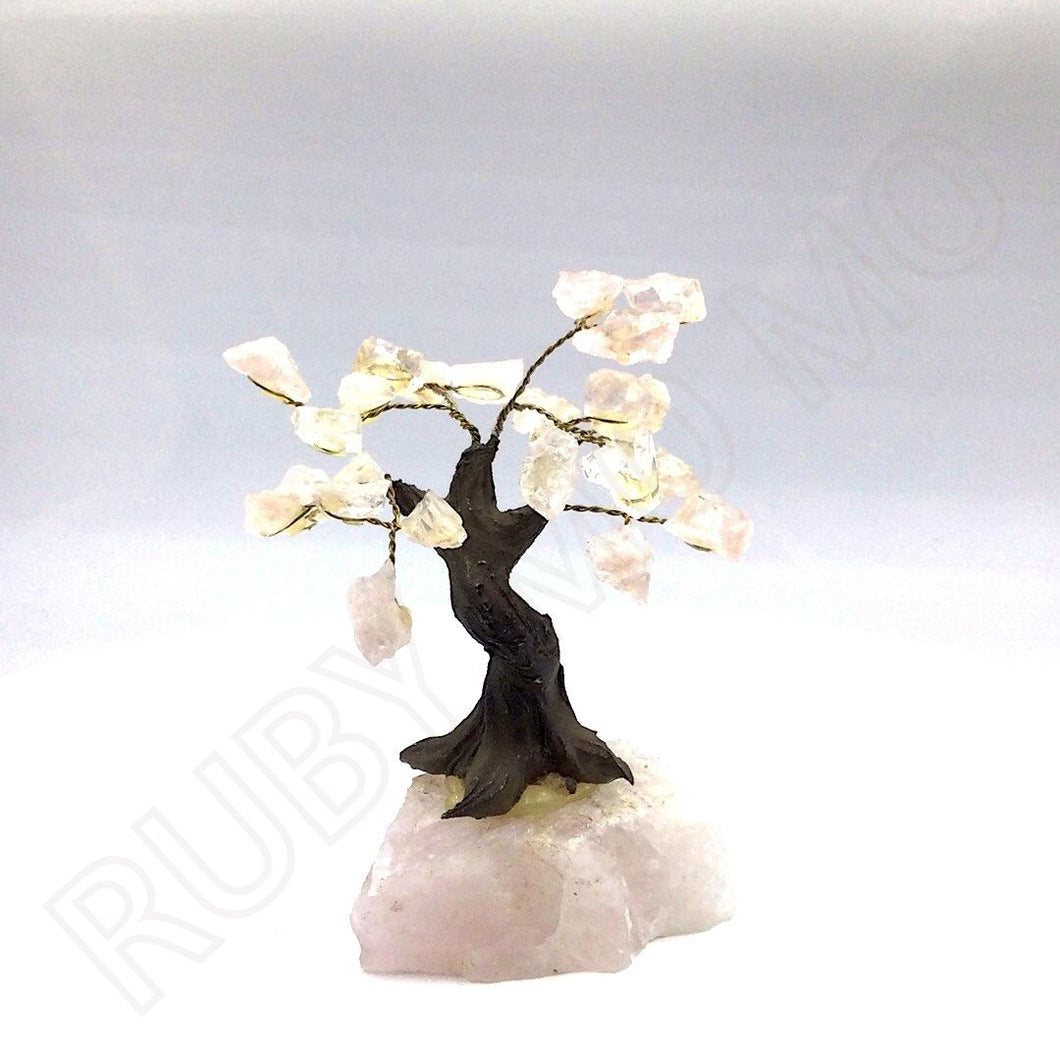 Gemstone Tree (Rose Quartz in Rose Quartz Base)