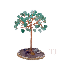 Cargar imagen en el visor de la galería, Wire Wrapped Gemstone Tree with Agate base
