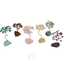 Load image into Gallery viewer, Wire Wrapped Gemstone tree with Gemstone base
