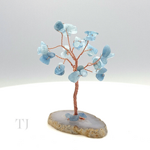 Cargar imagen en el visor de la galería, Wire Wrapped Gemstone Tree with Agate base
