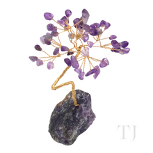 Load image into Gallery viewer, Wire Wrapped Gemstone tree with Gemstone base
