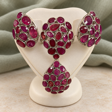 Load image into Gallery viewer, Ruby Nuggets Teardrop Set
