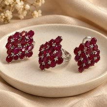 Cargar imagen en el visor de la galería, Ruby Rhombus Shape Set
