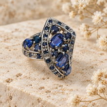 Load image into Gallery viewer, Sapphire Crown Ring
