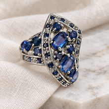 Load image into Gallery viewer, Sapphire Crown Ring
