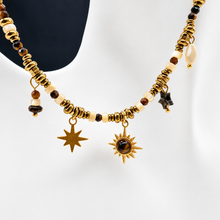 Загрузить изображение в средство просмотра галереи, Faceted Tiger's Eye &amp; MOP Necklace
