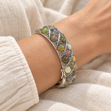 Cargar imagen en el visor de la galería, Opal Bangle with Sterling Silver
