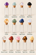 Load image into Gallery viewer, Intention Bottle : Mix &amp; Match Intention Bottle — Choose Your Gemstone Top &amp; Crystal Chips
