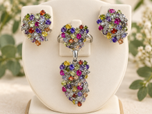 Cargar imagen en el visor de la galería, Mixed Gemstone Heart Shape Set
