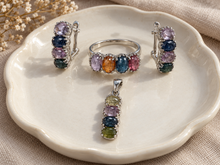 Cargar imagen en el visor de la galería, Multicolor Tourmaline Set
