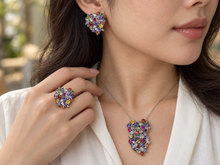 Cargar imagen en el visor de la galería, Mixed Gemstone Heart Shape Set
