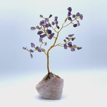 Load and play video in Gallery viewer, Gold wire-wrapped Gemstone Tree (small)
