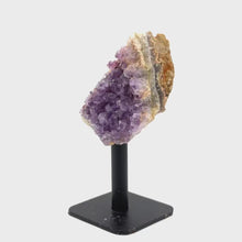 在图库查看器中加载和播放视频，Amethyst crystal on stand
