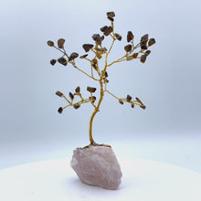 Load and play video in Gallery viewer, Gold wire-wrapped Gemstone Tree (small)
