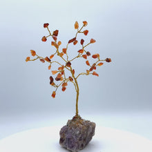 Load and play video in Gallery viewer, Gold wire-wrapped Gemstone Tree (small)
