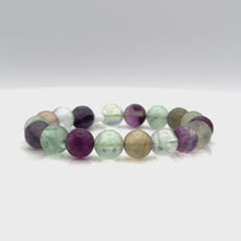 Load and play video in Gallery viewer, Rainbow Fluorite bracelets
