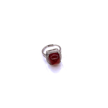 Cargar imagen en el visor de la galería, Burmese Garnet Adjustable Ring
