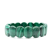 Load image into Gallery viewer, Malachite Flat bracelet (AAA)
