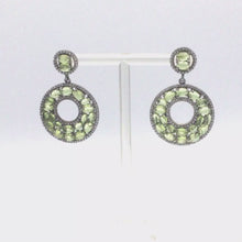 Load and play video in Gallery viewer, Peridot Earrings in sterling silver
