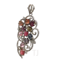 Load image into Gallery viewer, Multicolored tourmaline pendant
