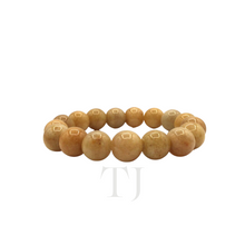 Load image into Gallery viewer, Yellow Jade 12mm beads bracelet
