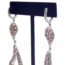 Cargar imagen en el visor de la galería, Multi-gemstone earrings in sterling silver
