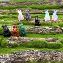 Load image into Gallery viewer, Rabbit gemstone figurine collection
