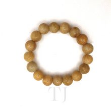 Cargar imagen en el visor de la galería, Yellow Jade 12mm beads bracelet
