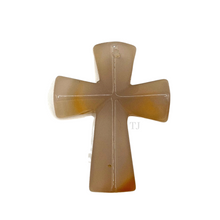 Load image into Gallery viewer, Carnelian cross pendant
