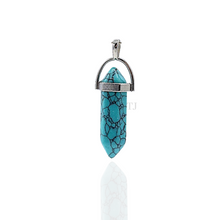 Cargar imagen en el visor de la galería, Green Turquoise point pendant 
