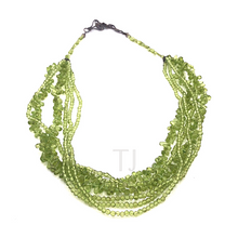 Load image into Gallery viewer, Peridot six layered Necklace
