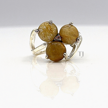 将图片加载到图库查看器，Rutilated Quartz Ring in Sterling Silver
